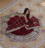 Wedding Wear Sequence Work Maroon Color Gown LC-130