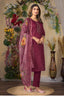 Gorgeous Roman Silk Straight Kurti Pant Dupatta Set