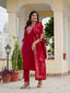 Premium Kurti Set with Jacquard Dupatta