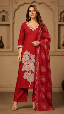 Festive Wear Thread Work Suit Set