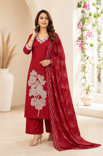 Festive Wear Thread Work Suit Set