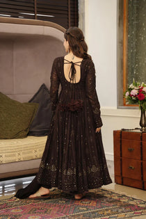 Georgette Embroidered Anarkali Suit Set