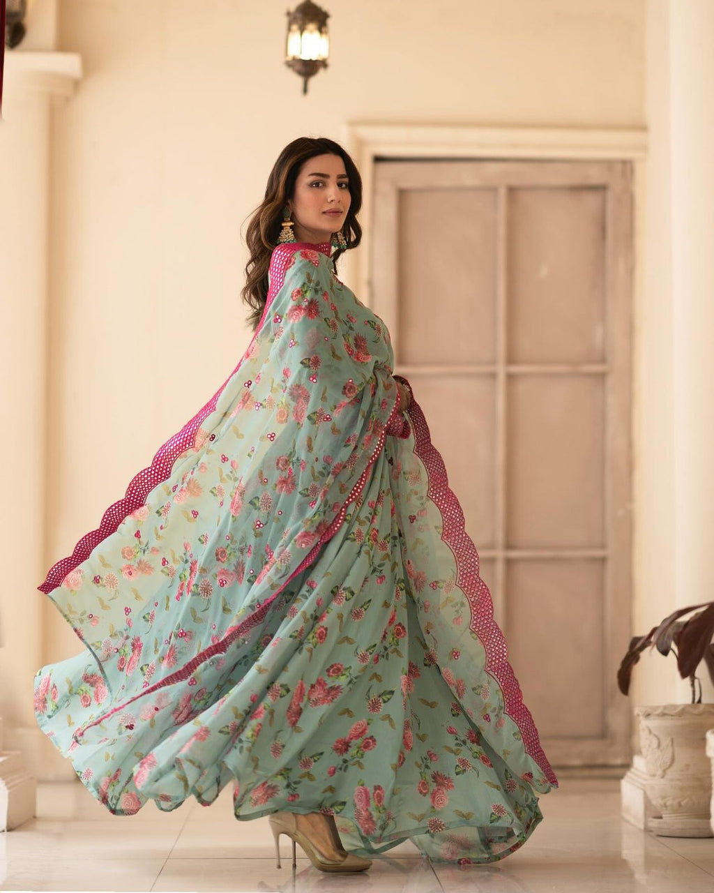 Demanding Sinon Fabric Readymade Gown Suit