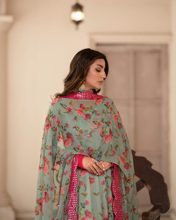 Demanding Sinon Fabric Readymade Gown Suit