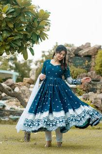 Faux Georgette Embroidered Suit Set