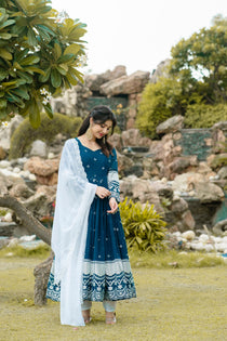Beautiful  Faux Georgette Premium Quality Anarkali Suit
