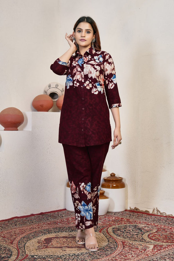 Designer Festive Co-Ord Set in Pure Cotton