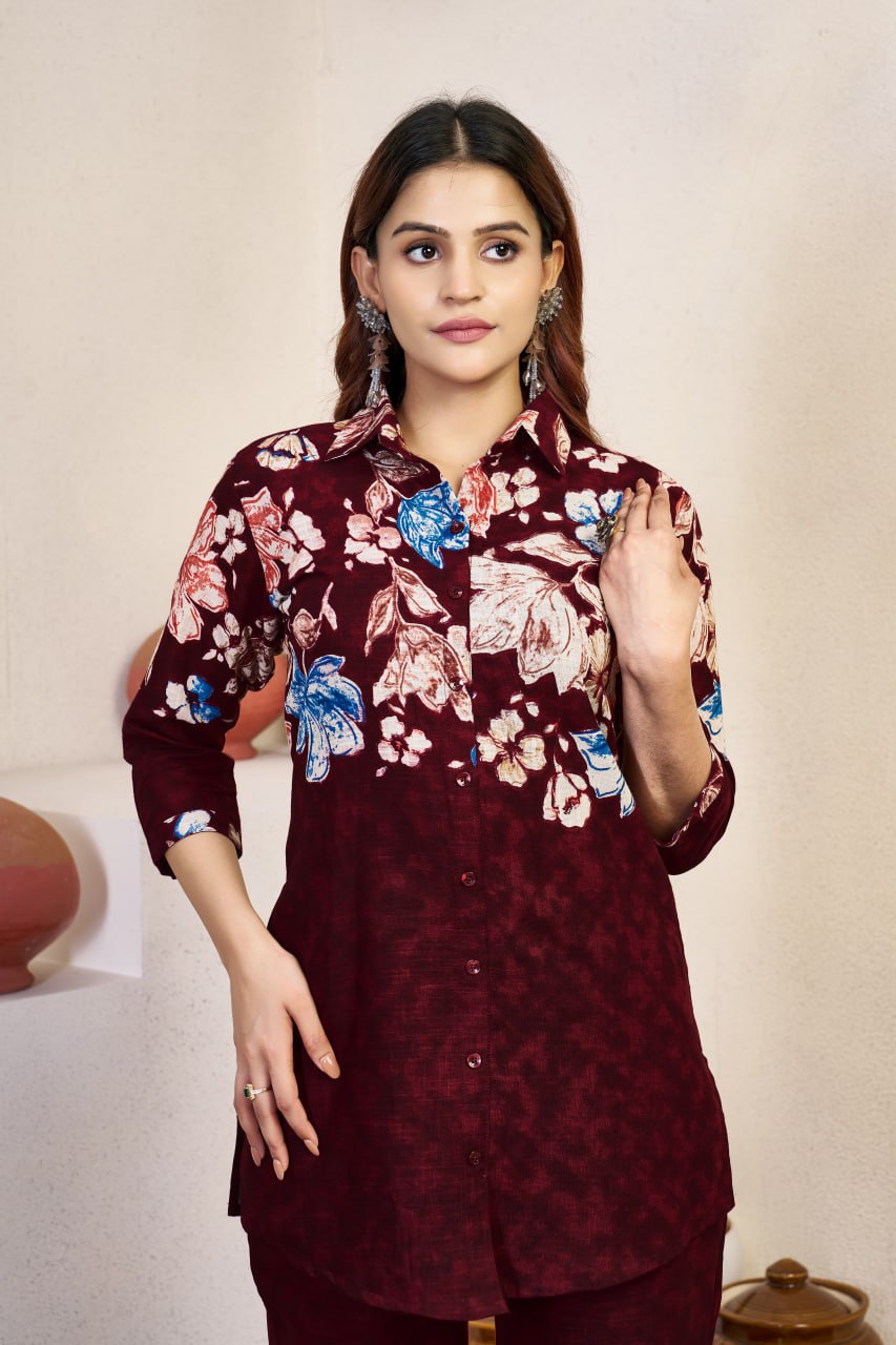 Designer Festive Co-Ord Set in Pure Cotton