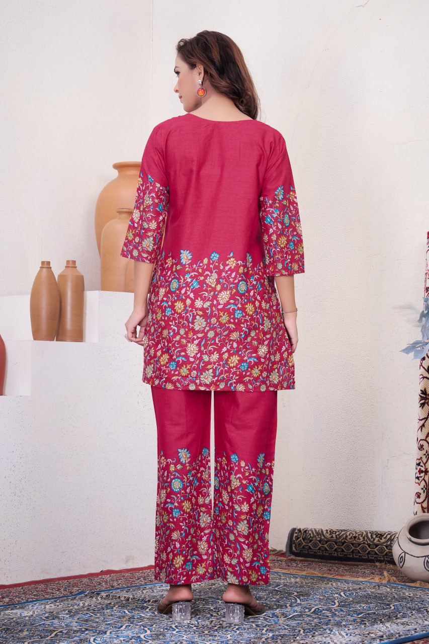 Designer Festive Co-Ord Set in Pure Cotton