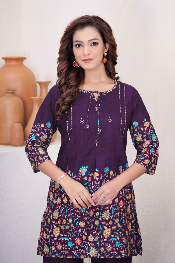 Designer Festive Co-Ord Set in Pure Cotton
