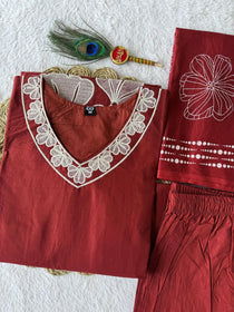 Festive Wear Thread Work Suit Set