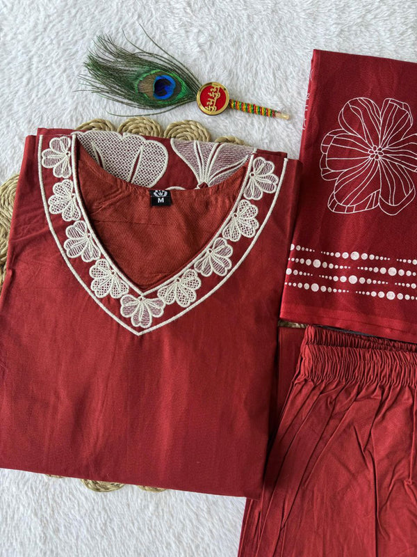 Festive Wear Thread Work Suit Set