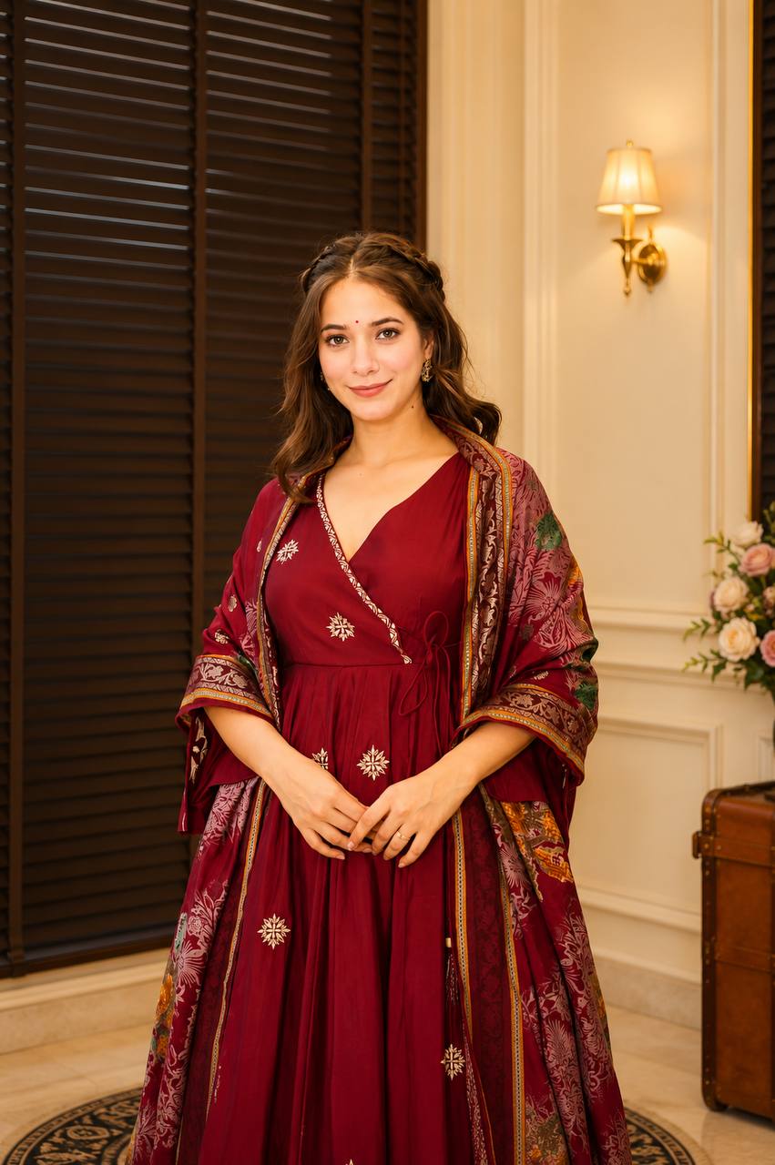 Elegant Maroon Grace ❤️